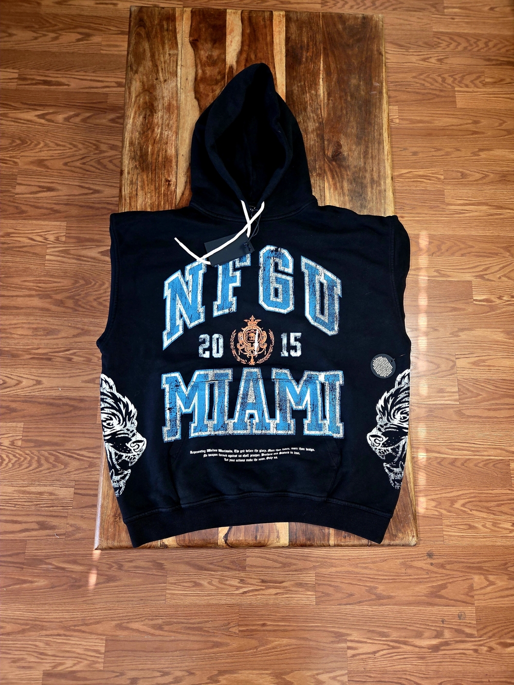 Darc Sport "Miami" Premium Vintage Black Hoodie